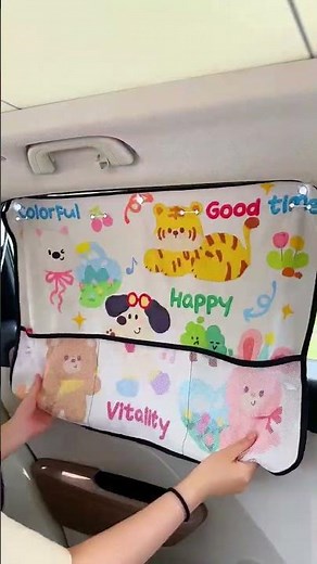 Cute Car Window Shade Install Guide #carhacks #accessories #cartips