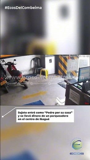 💰 Man walked right in and stole money from a parking lot in downtown #Ibagué