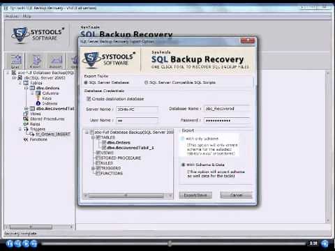 How to Restore SQL Server Database from Backup File