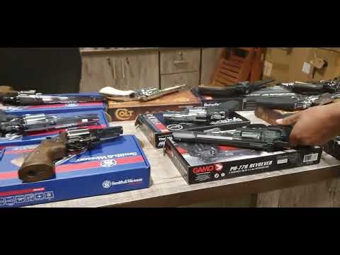 All types Of revolvers Collection Smith and Wesson And Dan Wesson And Gemo And more