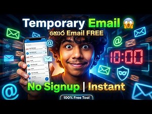 Email ඕන තරම් හදමු /ඕනම දේකට පාවිච්චි කරන්න පුළුවන්|temporary email free