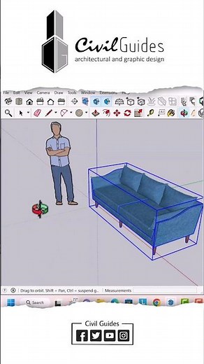 Cara scale model di sketchup dengan benar #3dsketchup #tutorial #scalemodel