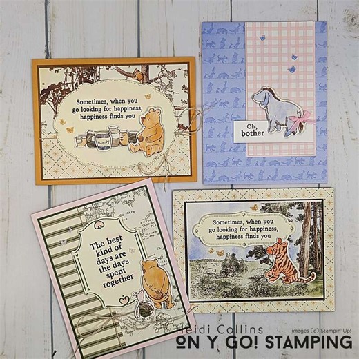 Silly Old Bear Suite Cardmaking Ideas – 4 Easy Handmade Cards with Winnie-the-Pooh