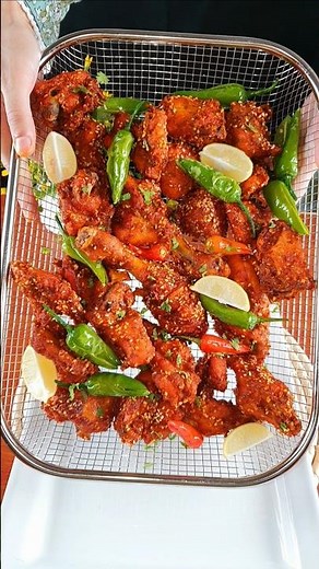 Crispy Fried Chicken💖Comment "Chutney" for Dip Recipe💕Recipe in description💖#shorts #trendingshorts