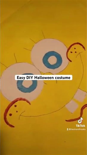 DIY spongebob! #spongebob #diy #costume #halloween