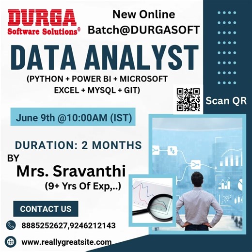 📊 New Online Batch @ DURGASOFT