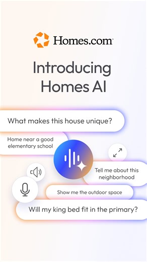 Introducing Homes AI, your home search guide. Watch this video to see how Homes.com is revolutionizing the future of home shopping. | Homes.com