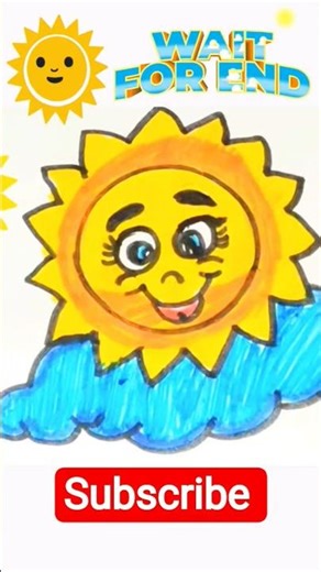 Sun drawing || easy sun drawing|| sun drawing for kids #painting#shorts #drawing #art #trending