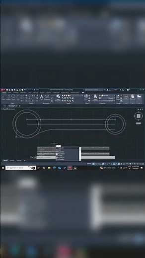 Wrench 🔧 drawing in AutoCAD #autocad2025