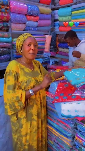 Explore a Colorful Fabric Store with Vibrant Textiles