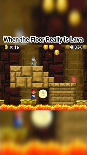 This Is NO Floor Is Lava Game 😳🔥 #mario #nintendo #supermario