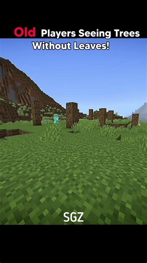 New And Old Player Seeing Trees Without Leaves #minecraft