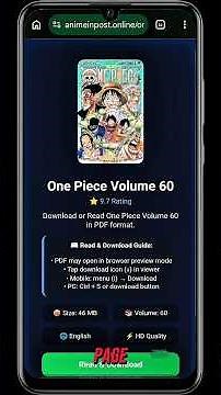 How to Download One Piece Colored Manga Volume Free