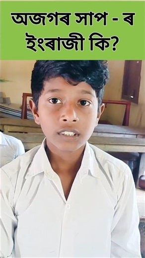 অজগৰ সাপ- ৰ ইংৰাজী কি? Learn English speaking through Assamese