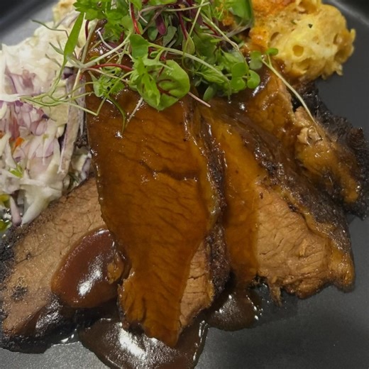 Thursday dinner is back for 2026 at The Butcher Shoppe Kitchen. 16-hour smoked brisket with gluten-free mac and cheese and rich brisket gravy. Gluten-free and cooked in-house, served fresh from the kitchen. $28 per serve. Dine in this Thursday for an easy gluten-free dinner option. | The Butcher Shoppe - Cannon Hill