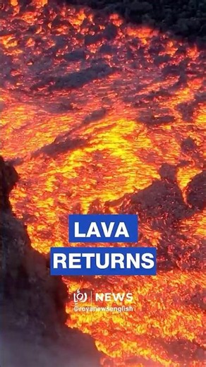 Aerial footage captures Mount Etna's renewed eruption