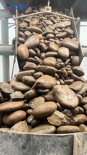 What will the smooth pebbles become after being baptized by the cone crusher? #stones #sand #sandmaking #sandwashi #crusher #conecrusher #rockcrusher #mining #gyratorycrusher #hammercrusher #ballmill #vibratingscreen #ore #impactcrusher #jawcrusher | Xingaonai Group