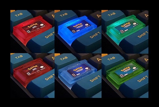 Pokemon Ruby/sapphire/emerald RGB Custom Artisan Keycap - Etsy