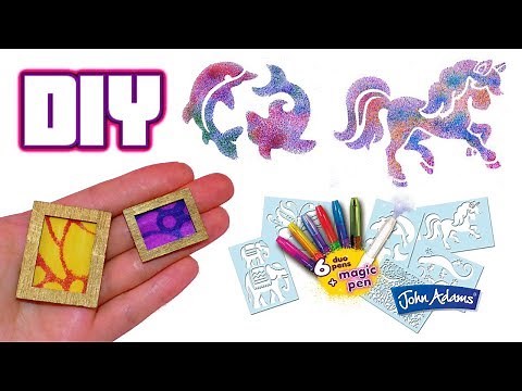 DIY BLO Pen Art with John Adams BLO Pens & How to Make Miniature Dollhouse Paintings using BLO Pens