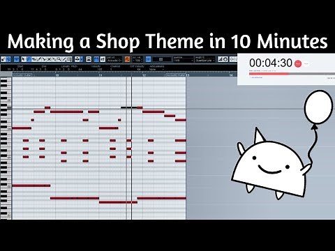 Attempting to Make a Video Game Shop Theme in 10 Minutes || Shady Cicada