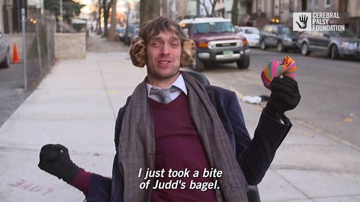 The Cerebral Palsy Foundation challenged Zach Anner to find the Rainbow Bagel so we could show you what it's really like to navigate around NYC in a wheelchair. See what happened! The Official Fan Page of Zach Anner To learn how to support the @CerebralPalsyFoundation go to: cpfchallenge.org | Disability On The Mighty
