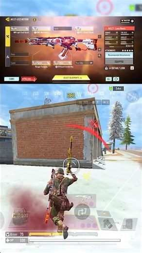 AIMLOCK AK117 LAVA REMIX GUNSMITH 💀 #callofdutymobile #codm