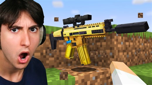 Minecraft, but every drop is a gun