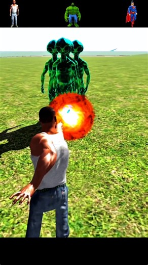 Super powers vs Aliens | impossible test🤯👽 #shorts #viral #superpower #alien #challenge #gaming #gta