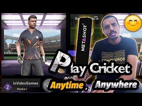 First gameplay : Real Cricket experience in MetaShot Smart Cricket 2024 Metashot Bat All game modes