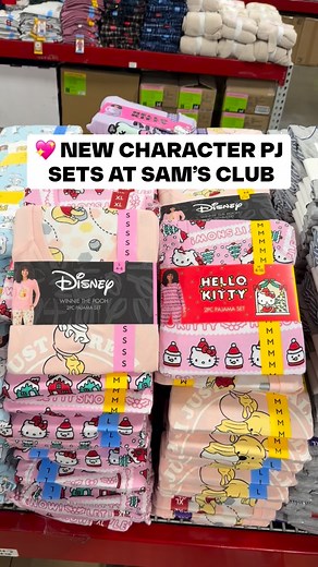💖 NEW Character Pajama Sets at Sam’s Club! The cutest cozy sets featuring a festive Hello Kitty set, Snoopy & Winnie the Pooh 💤 Perfect for lounging, gifting, or holiday mornings! #SamsClub #CozySeason | Sam's Club Favorites