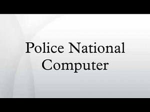 Police National Computer