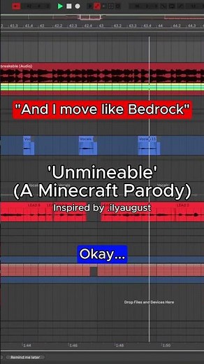 'UNMINEABLE' A MINECRAFT PARODY‼️⛏️