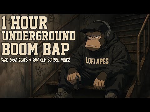💿 1 Hour Underground Boom Bap | Rare 90s Hip-Hop Instrumentals & Raw Old School Beats 🐒📼