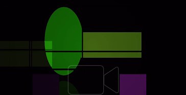 Green and purple geometric shapes on black Stock Video Footage - Alamy