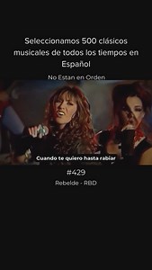 Hits en Español on Instagram: "“Rebelde” #429 de @rbd_musica, lanzada en 2004 como parte de su álbum debut “Rebelde”, es el himno que marcó a toda una generación y consolidó al grupo mexicano como un fenómeno musical. Con una letra que celebra la independencia, la autenticidad y el deseo de romper con las reglas impuestas, la canción refleja el espíritu de la juventud que se niega a ser controlada por las normas establecidas. Acompañada por una mezcla de pop rock y melodías pegajosas, “Rebelde” 