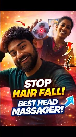 Stop Hair Fall Naturally 😱 | Best Head Massager for Fast Hair Growth 💆‍♂️🔥