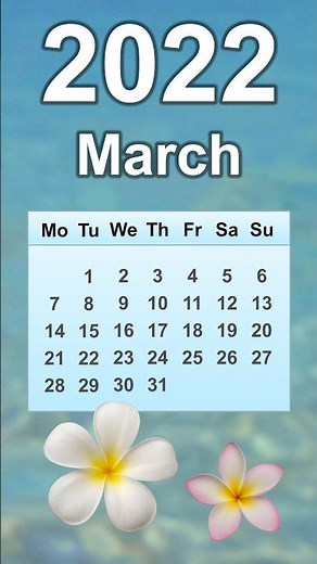 March 2022 Calendar