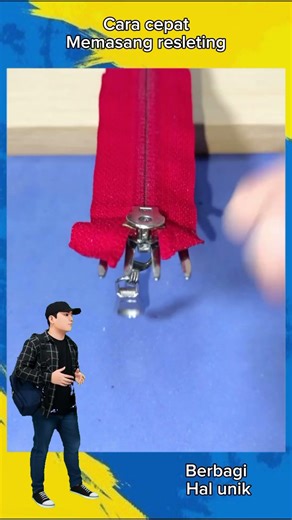 pasang cepat Resleting #tutorial #edukasireaction