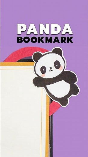 DIY Panda Bookmark 🐼📖 | Cute Corner Bookmark | Easy Paper Craft Tutorial