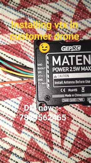 vtx installing in costume drone #army #dji #fpvdrone #drone #army