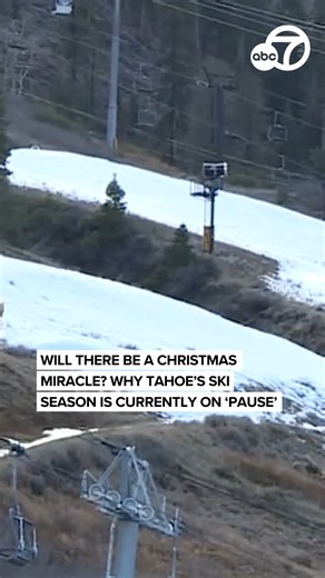 @abc7newsbayarea on Instagram: "Lake Tahoe is currently facing one of its worst start to winter in nearly 50 years. While many resorts have had to delay openings or operate with limited runs with the warm weather and insufficient snowfall, the tide may finally be turning. Forecasts hint at a "Christmas miracle" storm arriving just in time for the holidays. Will operators and skiers be gifted the season-saving snow that they've all been hoping for? Read the full story here: https://abc7news.com/1