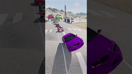 🚗 Small and Colourful Cars on a Crazy Bumpy Road Challenge! 🌈