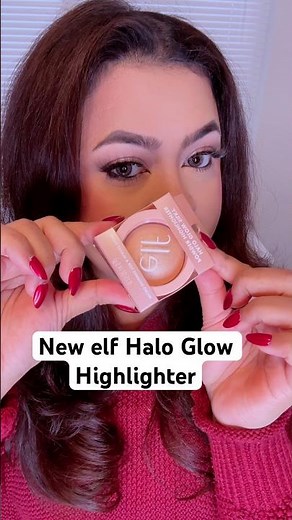 New elf Cosmetics Halo Glow Highlighter Review & Swatches on Brown Skin #makeupreview #fyp #fypシ