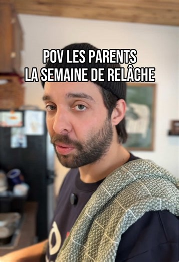 POV LES PARENTS LA SEMAINE DE RELÂCHE ! C’est pas une semaine de relâche pour tout le monde hein ! #pourtoi #humour #fyp #quebec #parents