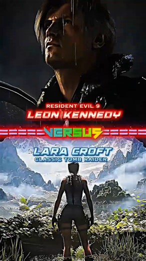 Leon Kennedy vs Lara Croft #vivshorts