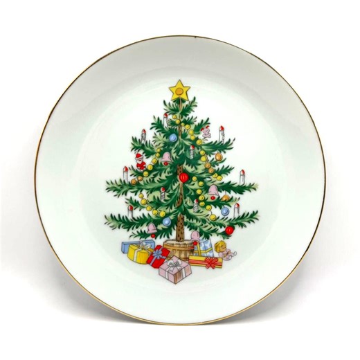 Vintage Lefton Christmas Tree Plates Set of 2 Porcelain Japan 8” - Etsy