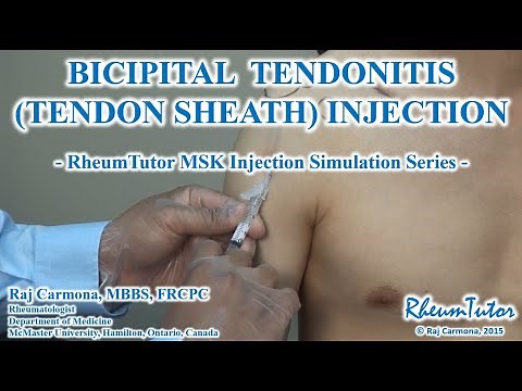 BICEPS TENDONITIS (TENDON SHEATH) INJECTION: Step-By-Step Instructions