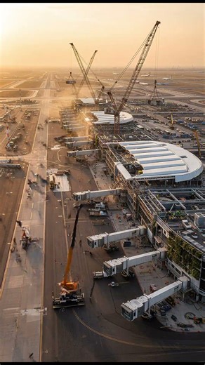 World’s Biggest Airport Built in 20 Seconds (Insane Timelapse) #Airport# #Megastructure #Timelapse