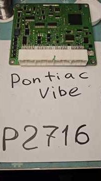 P2716 Pontiac Vibe Pressure Control Solenoid