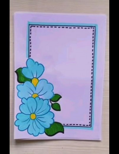 5 easy front page #border #design making #for school project